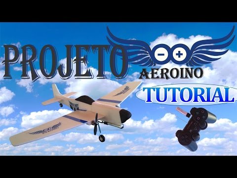 Como fazer um Avião de Controle Remoto Controle Playstation 2 e Arduino -  Com bandejas de isopor 