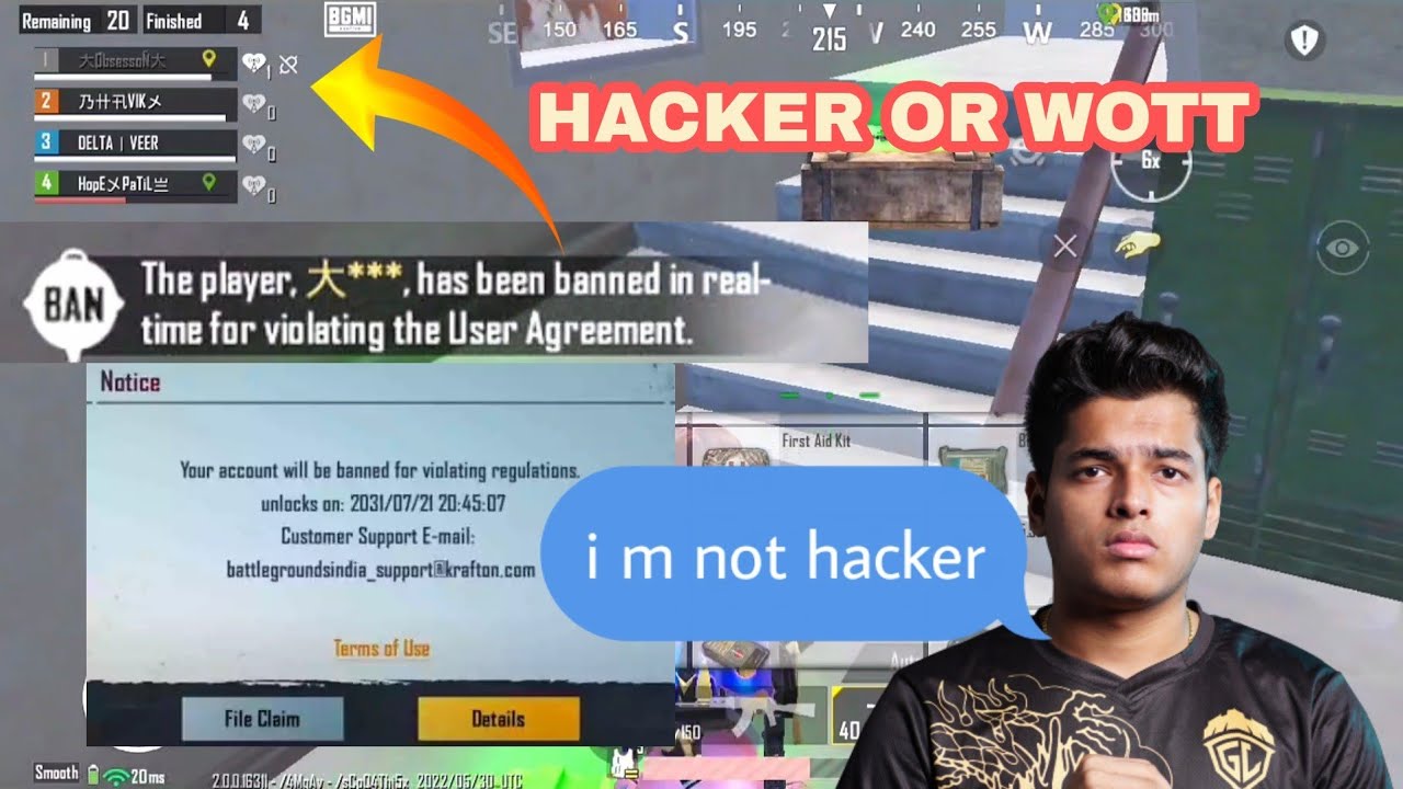 they have normal hacks and I m have expensive hacks 💥 /banned player ...