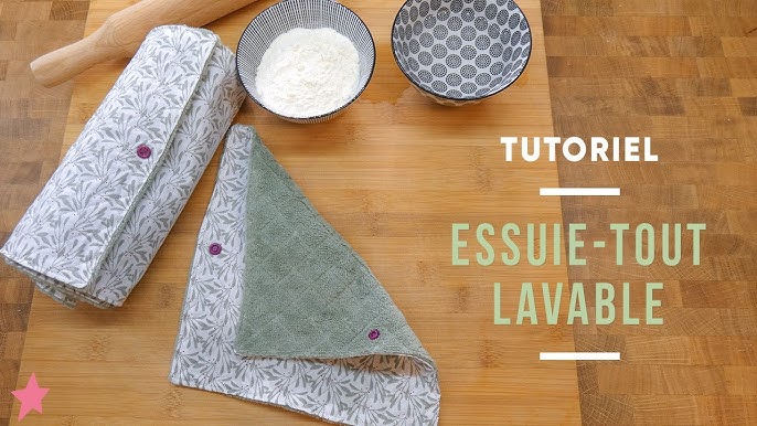 Essuie-tout réutilisable lavable - Paper towels reusable washable - Tuto  couture ValMa Créas 