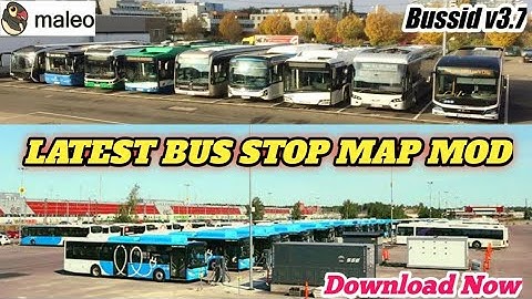 LATEST BUS STOP MAP MOD For Bus Simulator Indonesia || Bussid V3.7.1 || Pak Zigar Gamer ||