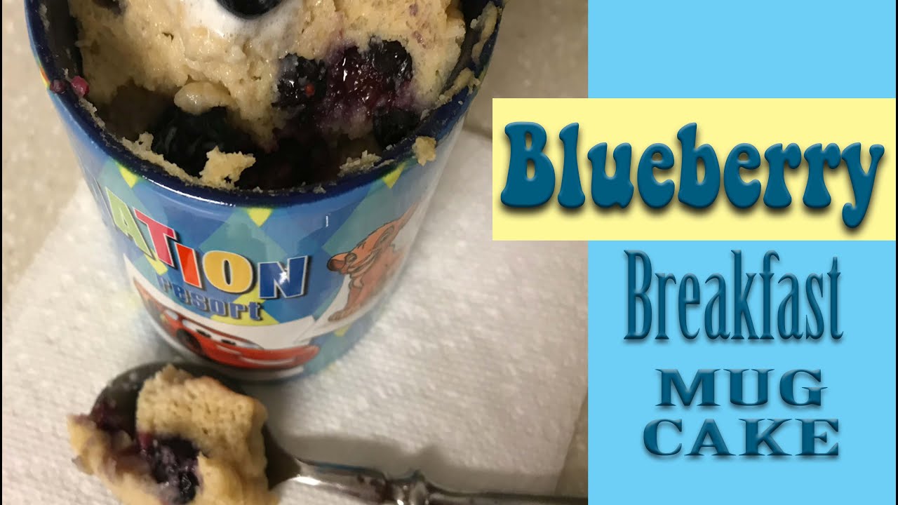 Blueberry Breakfast MUG CAKE YouTube