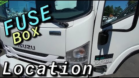 FUSE BOX LOCATION ON A 2008 - 2020 ISUZU NPR