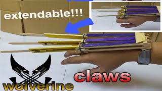 X-MEN Wolverine Claws Automatic DIY TUTORIAL EXTENDABLE(EASY)!!!
