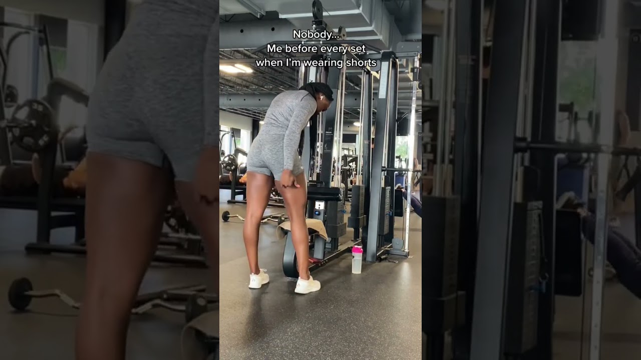 Whenever I wear shorts at the gym #shorts - YouTube