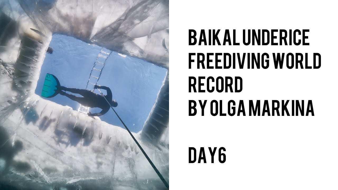 Baikal underice Freediving world record by Olga Markina DAY6 - YouTube
