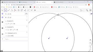 Use GeoGebra to Draw a Triangle with Given Dimensions - MTH 516 H3 #1 (Fall 2018)