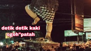 detik" ogoh ogoh kakinya patah / amlapura karangasem bali