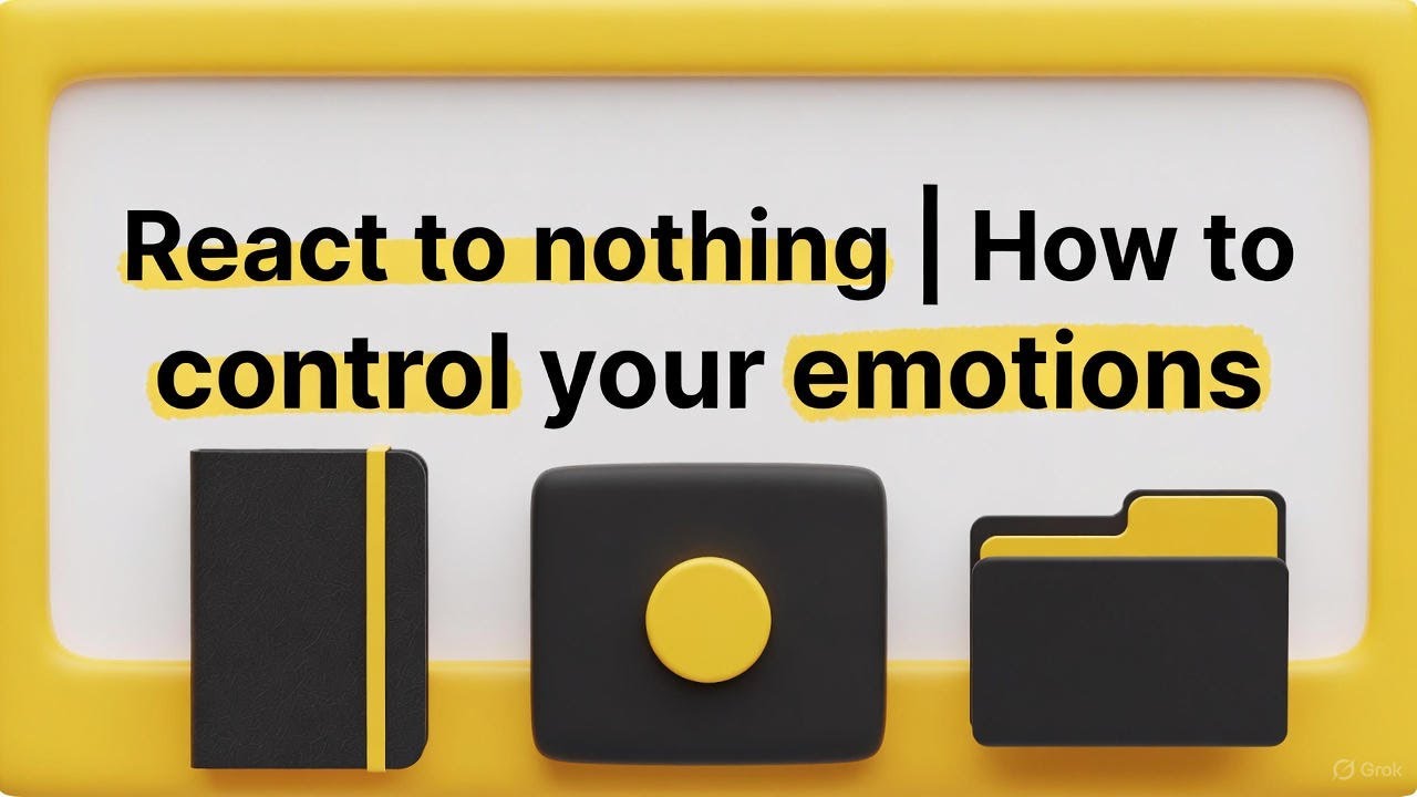 How to control your emotions | React to nothing 1
