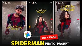 Trending Spiderman Photo Editing Prompt | Spider man viral photo ai prompt | Spiderman Video Editing screenshot 1