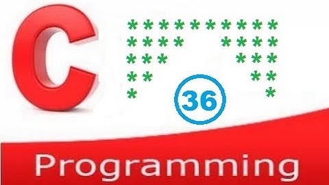 c programming video tutorial - pattern printing 6