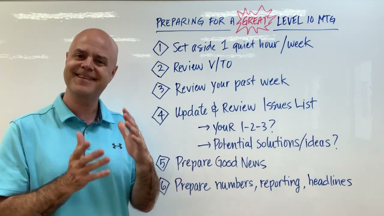 Prepare Like a Pro for Your Level 10 Meeting