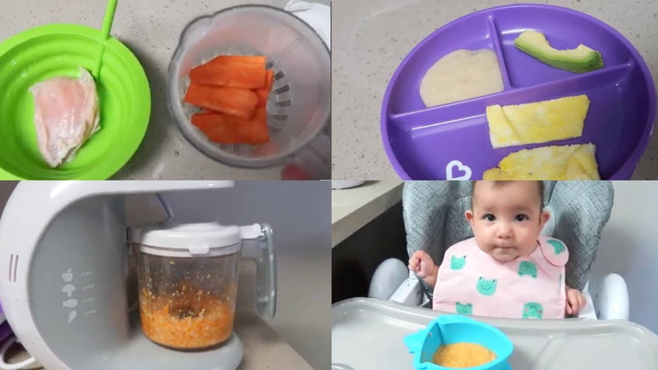 LO QUE COME MI BEBE DE 6 MESES EN UN DIA 🥑🥦🍎