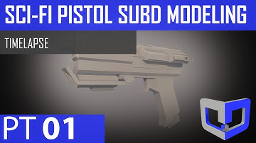 Sci-Fi Pistol Timelapse Subdivision Modeling in Maya Pt.1