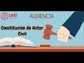 AUDIENCIA DE CONSTITUCIÓN DE ACTOR CIVIL