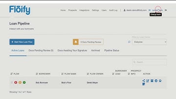 Floify 101: Access Company Dashboard