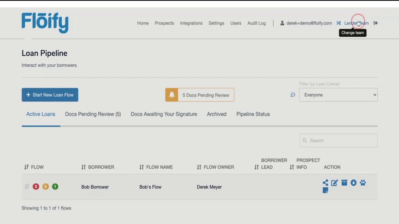Floify 101: Access Company Dashboard