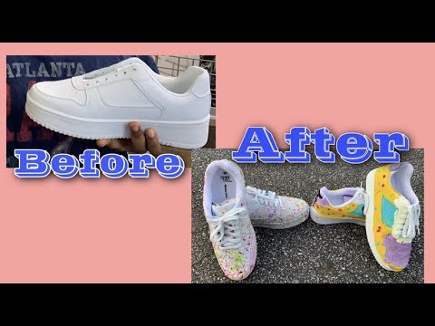 TikTokers Transform $15 Walmart Sneakers With Paint, Videos