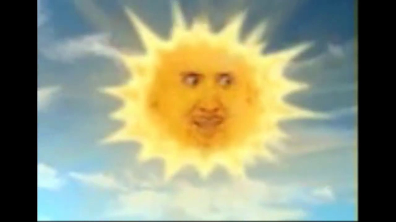 Nicolas Cage Teletubbies Sun Gif