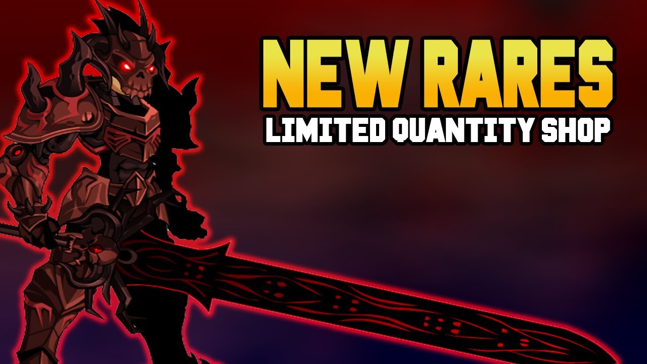 AQW New Limited Quantity Rares + Item Showcase YouTube