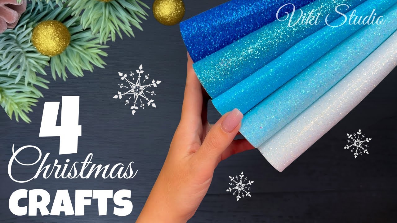 4 идеи рождественских украшений своими руками 🎄 Рождественские поделки Рождественские украшения