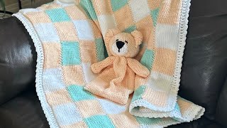 “Soft and Precious” Baby Blanket or Lap Blanket / Unisex / Addi, Sentro, Circular Knitting screenshot 5