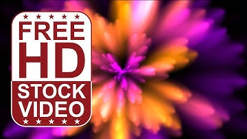 Free Stock Videos – abstract animated colorful splashes 2D animation