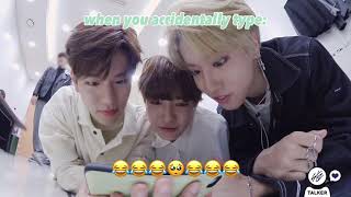 when you accidentally type 😂😂😂🥺😂😂😂 #straykids