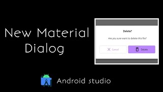 Android material dialog ||Android developer ||simple steps