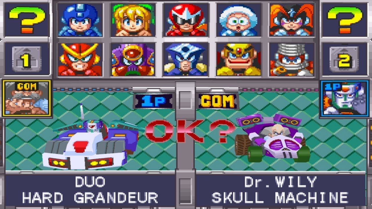 Mega Man Battle Chase All Characters Ps1 Youtube