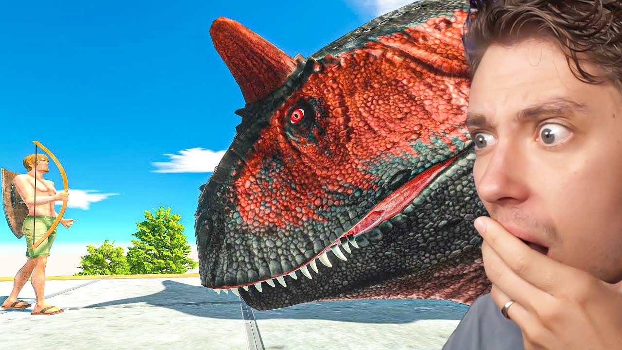 Reacting To ARCHER vs MASSIVE Dinosuars in arbs