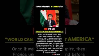 The World Can Move Without America Xi Jinping