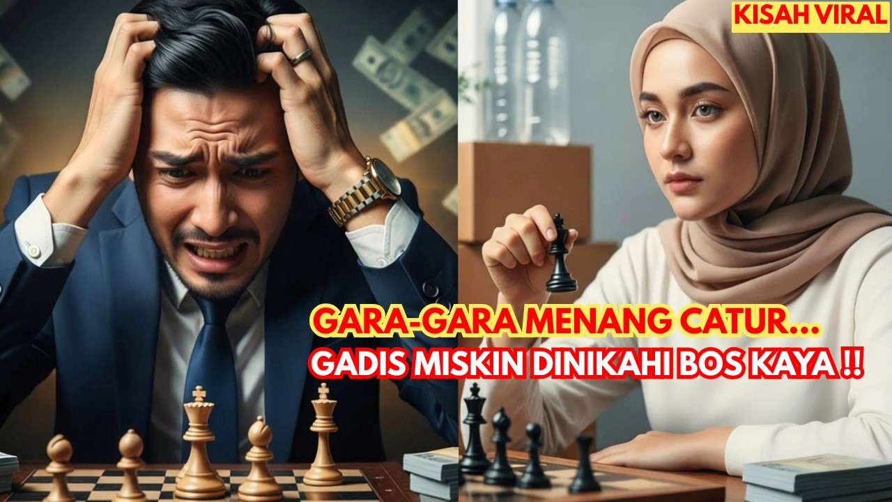 Kalah Main Catur, BOS KAYA tepati janjinya untuk menikahi Gadis Pemulung yang Mengalahkannya