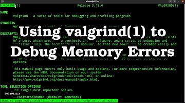 How to use valgrind