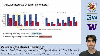 Can AI write Questions that it can't Answer?  [Research, NAACL 2025]