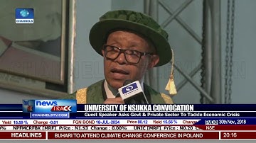 University Of Nsuka Holds 48th Convocation Lecture