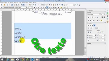 Curso de OPENOFFICE WRITER 5: Fontwork, gráficos y gráficas