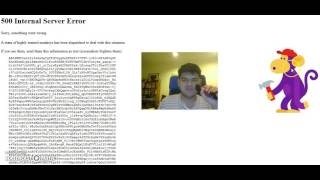 Has this 500 Internal Server Error ever happened to you but this time with a monkey mechanic?