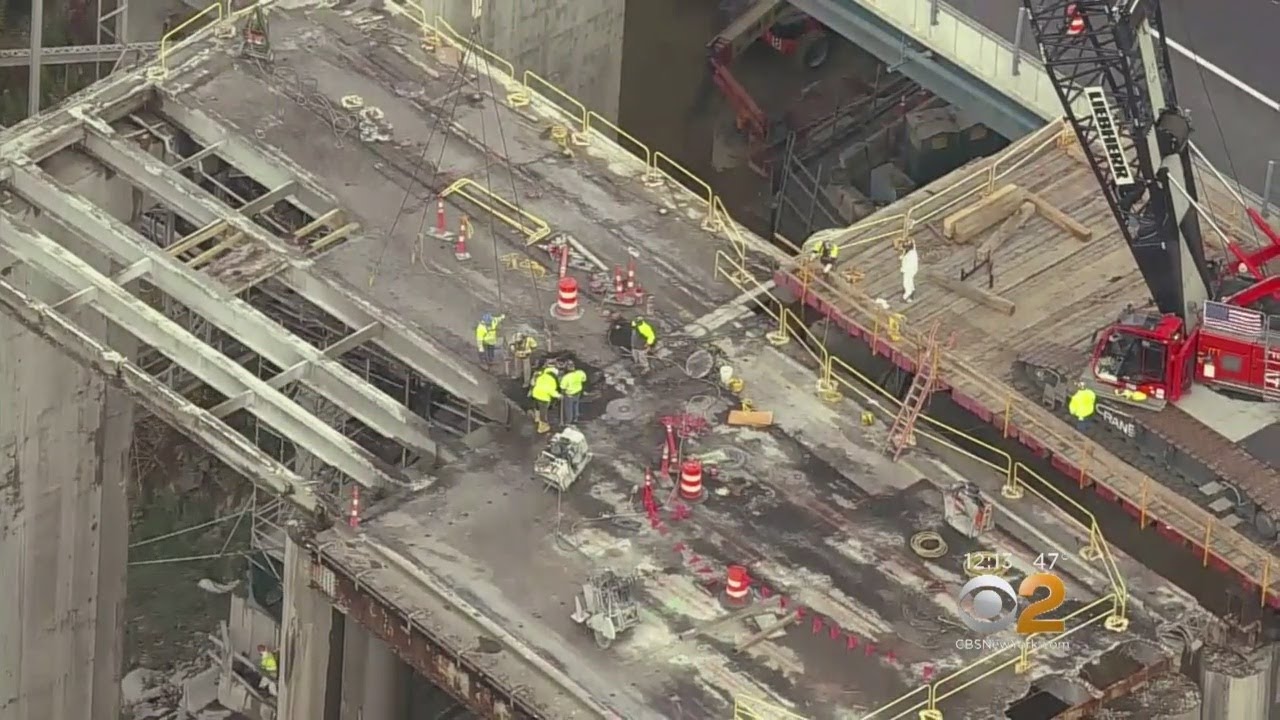 Crews Begin Dismantling Tappan Zee Bridge
