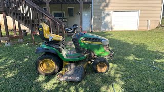 John Deer D160 drive belt replacement fix
