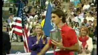 US Open 2008 Final Roger Federer vs Andy Murray Prize Giving/ Premiacion 4/4