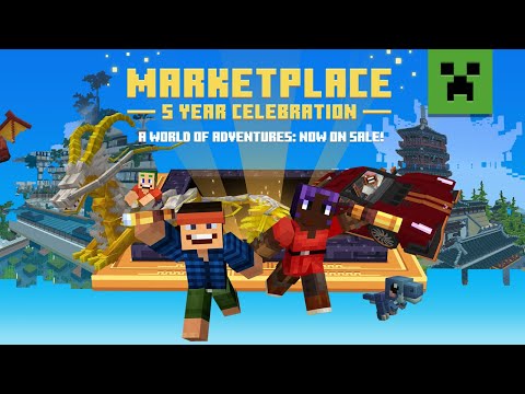 : Explore the Minecraft Marketplace 5 Year Celebration Sale!