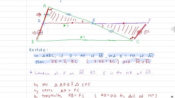 Geometry: Moise 9.5b (Midline theorem & Trapezoid)