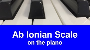 Ab Ionian Scale | Piano And Music Theory Tutorial✨