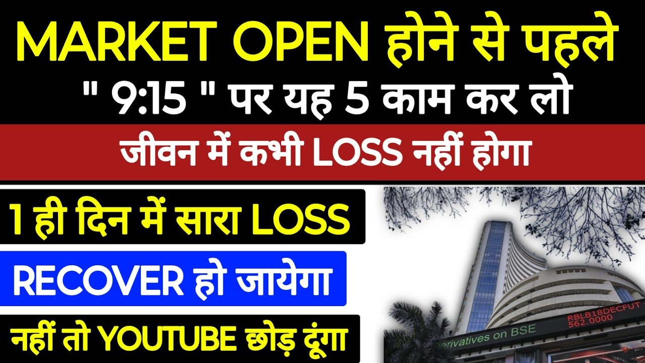 Market Opening Strategy — Gold | GIFT Nifty | Option Chain | US Futures (Hindi)