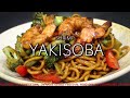 Easy and quick Shrimp Yakisoba（エビ焼きそば）Noodle hunter