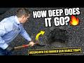 How deep is the rubber trap?