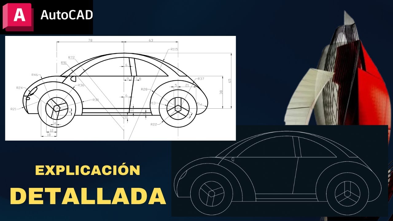 Auto en Autocad - YouTube