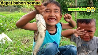 Mamet mancing bunganya gk ketulungan || panik tiba'fais nangis kenceng