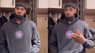 LeBron James takes a subtle shot at the Lakers front office after loss 😬