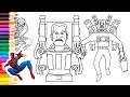 SKIBIDI TOILET UPGRADE!!! TITAN SPEAKERMAN X SKIBIDI TOILET X SPIDERMAN #spiderman #coloring